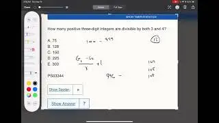 4GM180- How many positive three-digit integers are divisible by both 3 and 4?