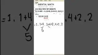Mental Math 4.1| 111 Multiply by 3 Digits Case 1 #math