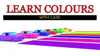 Let's Learn Colours with Cars - Cartoon for kids - Colours Learning - Twinkle TV