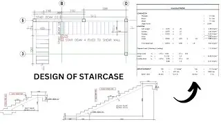 Staircase Design to the Eurocode using EXCEL #excel #reinforcedconcrete #staircase