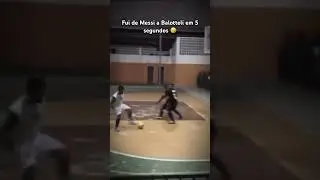 Jogada de Messi, finalização de Balotelli 🤣 #futsal #drible
