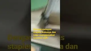 cara cepat foto buku yang berbentuk booklet atau staples tengah