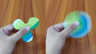 How To Make A Paper Fidget Spinner WITHOUT BEARINGS / paper toys