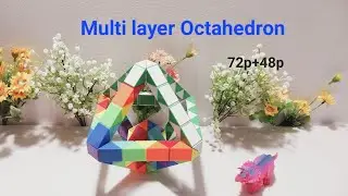 COMBINATION OF 2 RUBIK'S SNAKES (72p and 48p) - Multi layer Octahedron