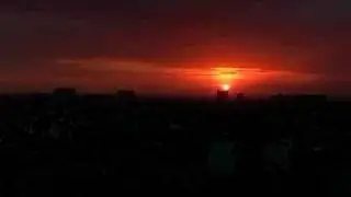 sunset at manila