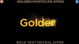 Golden Particles Text Reveal intro • Kinemaster • Editing Point
