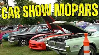 mopar muscle cars at the car meet