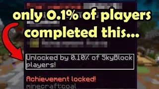The Hardest Achievement in Hypixel Skyblock (0.1%)