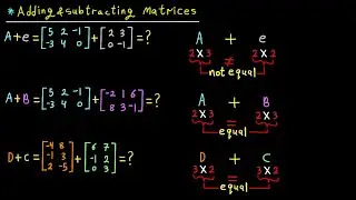 Adding and Subtracting Matrices