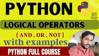 logical operators in python | basic operators in python | 