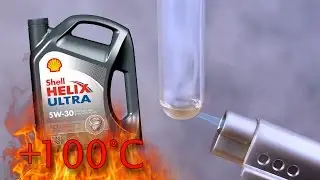 Shell Helix Ultra ect 5W30 How clean is engine oil? Test above 100°C
