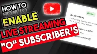 || How To Enable Live Stream || With  