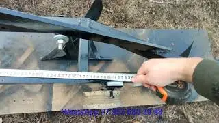 Самодельный двухкорпусный плуг на минитрактор.