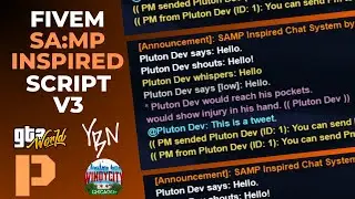 SAMP Inspired Chat V3 FiveM [QB/ESX] | (Voice & Texted based) YBN & GTA:W & Windy City Inspired