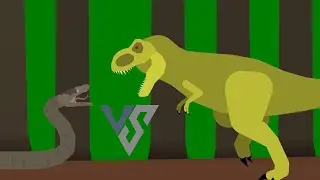 T-Rex vs. Titanoboa Animation