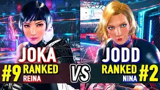 T8 🔥 JoKa (#9 Ranked Reina) vs Jodd (#2 Ranked Nina) 🔥 Tekken 8 High Level Gameplay