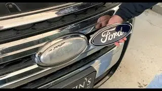 How To Replace The Ford Front Grill Logo Emblem On A 2011-2014 Ford Edge