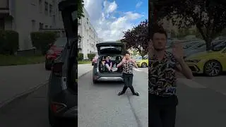 Dancing student in the trunk