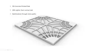 3D-Printed Concrete Slab