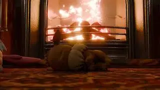 Cozy Eevee and Eeveelutions around the Fireplace