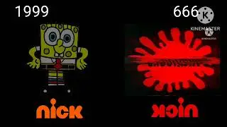 SpongeBob SquarePants End Credits (2 Versions) 1999 Vs 666 2023 (Special Halloween) Nickelodeon