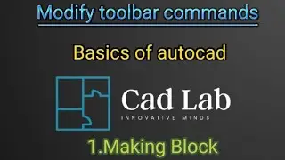Autocad Tutorials for beginners|How to make and insert block in Autocad 2013| Draw toolbar commands.