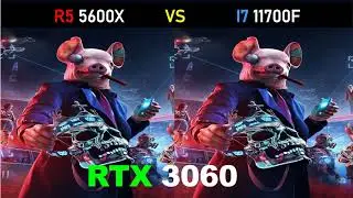 R5 5600X vs i7 11700F - RTX 3060 - Gaming Comparisons