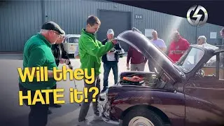 Will They Hate It? Morris Minor Leeds Group Test Drives an Electric Moggie! ⚡🚗