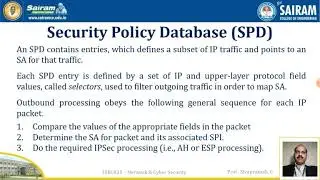 Lecturevideo_15EC835_Module_3_IPSec_IP Security Policy_Sivaprakash C