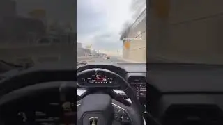 he hit my car on the highway and he trying to leave- meme