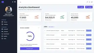 Responsive Admin Dashboard Panel HTML And CSS