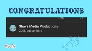 Congratulations Shavs Media Products thanks for being amazing