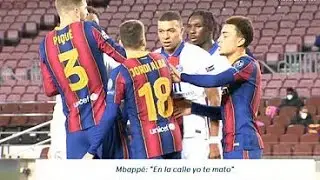 La pelea entre Mbappe y Jordi Alba | *Casi llegan a las manos*