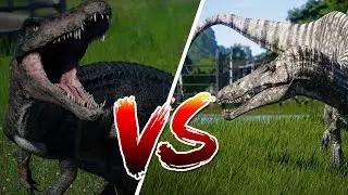 Dinosaurs BARIONIX vs ZUKHOMIM Jurassic World Evolution