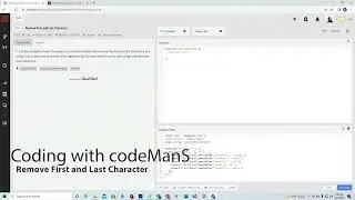 Codewars 8 kyu Remove First and Last Character JavaScript