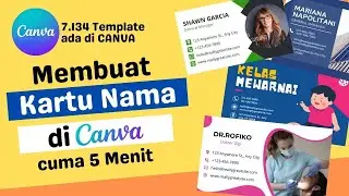Make Your Own NAME CARD in CANVA only 5 Minutes | Design in CANVA is EASY and ELEGANT #Tutorial