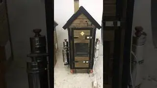 Обзор коптильни на 160 литров с жаростойким стеклом в двери