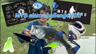 MTB SLAM FISHING CHALLENGE!!!! in summer.