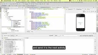 Android Studio Course with Subtitles, Lesson 40 Sending the word