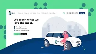 Free Elementor Template - Driving School