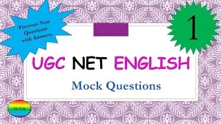 PYQ 1| UGC net english literature| Ugc net english previous year questions| ugc net english #tetlm