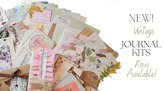 New Vintage Journal Making Kit - Lots of Handmade Goodies!
