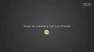 How to create a 3D Lut Preset in Mistika Boutique?