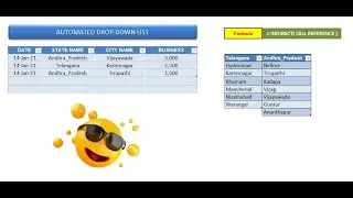 How to create Automated Drop Down List in Excel