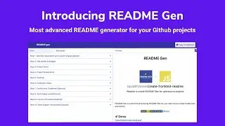 Introducing README Gen - a tool to build amazing README files for your open source projects