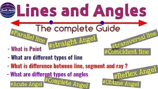 lines and angles class 7 | What are Rays, Lines and Line Segments? | NCERT | Zero Math