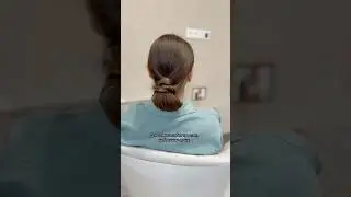 Небрежный пучок/ простая, быстрая прическа на каждый день #прически #hairstyle