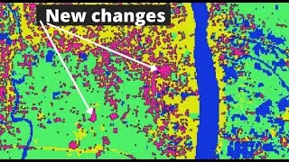Landcover change detection using QGIS. Land use landcover change detection