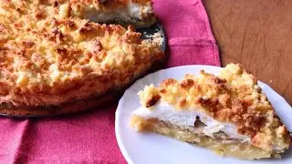 Яблочный пирог как воздушное облако с хрустящей корочкой  | Просто вкусно