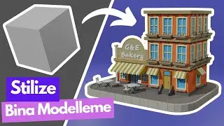 Baştan Sona Stilize Bina Modelleme - Blender 3.3 - Part 1 
